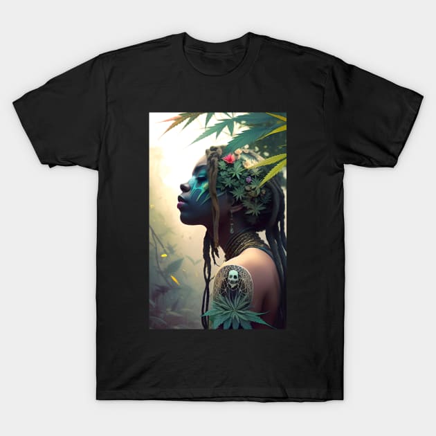 Abstract Rastafari Princess T-Shirt by Voodoo Production